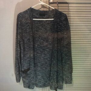 Men's Gray Cardigan Sweater